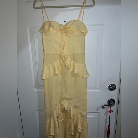 Lovers + Friends Dresses Lovers And Friends Melissa Gown In Yellow